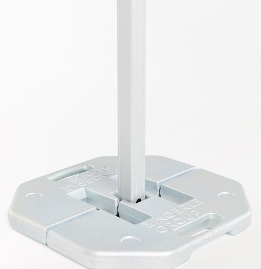 25 kg base plate for stabilizing Ecotent® folding gazebos.