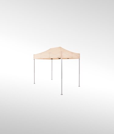Faltpavillon 3x2 m in der Farbe ecru.