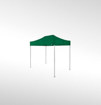 A green folding gazebo 3x2 m.