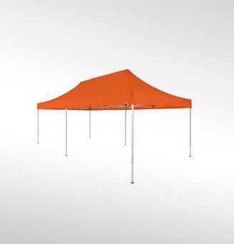 Folding gazebo 3x3 m in the colour orange.