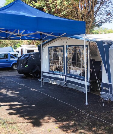 Ecotent Faltpavillon 3x3 m blau
